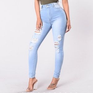 Drive to the Ocean Light Blue Wash